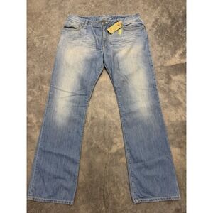 Robin's Jean Style D5687 Long Flap Light Wash‎ Men's Denim Jeans Size 40x35